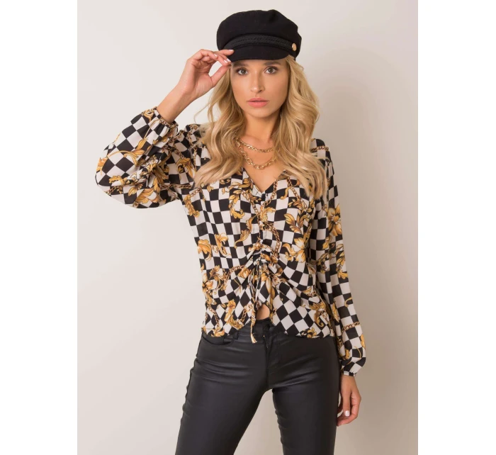 Blúzka DHJ BZ 12283.94P čiernobiely Blúzka DHJ BZ 12283.94P čiernobiely