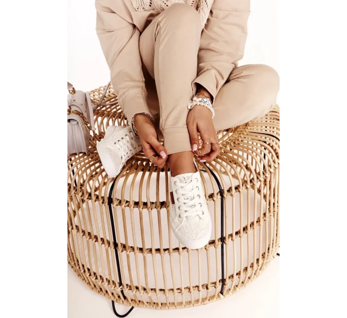 Dámské módní tenisky Big Star - bílé