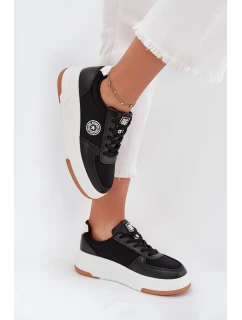 Dámske tenisky na platforme Big Star HI-POLY SYSTEM - čierne