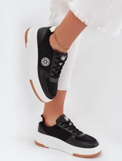 Dámske tenisky na platforme Big Star HI-POLY SYSTEM - čierne