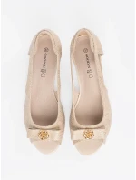 Praktické zlaté dámske topánky Obcas Praktické zlaté dámske topánky Obcas