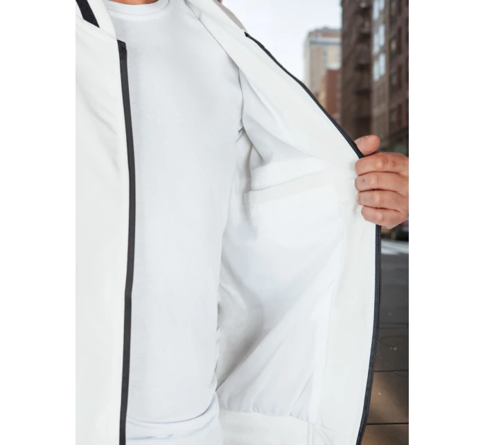 Pánská přechodná bunda bomber bílá Dstreet model 21986385 - FashionStreet