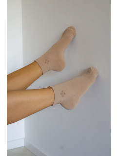 Dámske ponožky Milena 0200 Kvet, lurex 37-41
