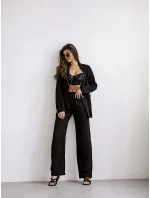 Čierny dámsky oblek s plátnom (VE48) Čierny dámsky oblek s plátnom (VE48)