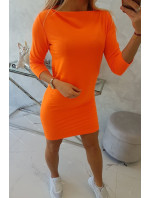 Šaty Klasická oranžová neónová