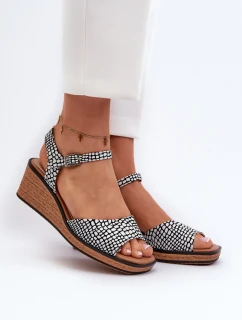 Dámské sandály Na  Černobílé model 21657299 - SERGIO LEONE