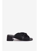Dámské sandály na klínku model 21699753 černé - Maciejka