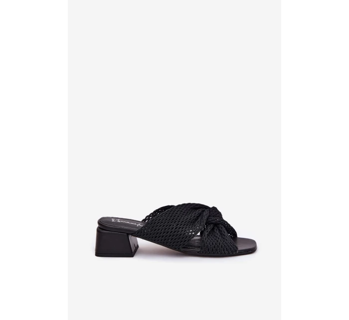 Dámské sandály na klínku model 21699753 černé - Maciejka