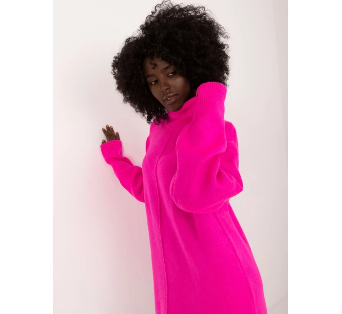 Šaty BA SK 0547.99 fluo ružová