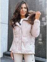 Dámska zimná bunda SNOW beige FashionStreet TY3817