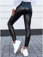 Dámské voskované kalhoty s vysokým pasem black Dstreet model 21980121 - FashionStreet Dámské voskované kalhoty s vysokým pasem black Dstreet model 21980121 - FashionStreet