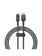 Baseus Nezlomiteľný kábel USB-IP 2,4A 1 m (čierny)