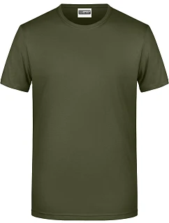 8008 Pánské tričko z bio bavlny model 22437966 olive - Daiber