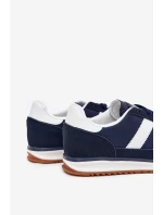 Buty Sportowe Sneakersy Męskie Granatowe Sivara