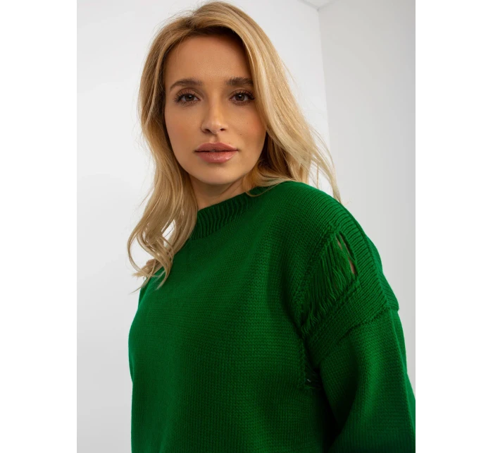 BA SW 8043 jumper.08X tmavo zelená BA SW 8043 jumper.08X tmavo zelená