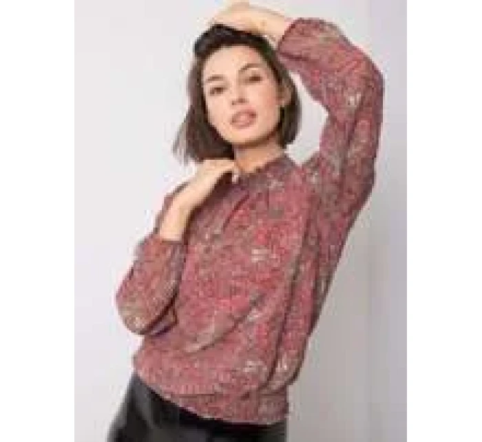 Blúzka D50039F11031A tmavo ružová