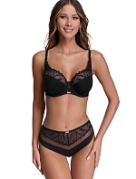 Podprsenka 2107 Yasemin čierna s béžovou - AVA