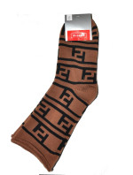 Dámske zimné netlačiace ponožky Milena 0118 Labyrint, Froté 37-41