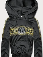 Pánska mikina s kapucňou čierna (8B1100-3)