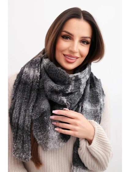 Komin dámský vlněný měkký šátek na fialový model 21865178 - K-Fashion Komin dámský vlněný měkký šátek na fialový model 21865178 - K-Fashion