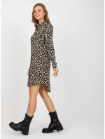 Šaty TO SK 1103 19.01X čierna a béžová