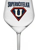 SUPERUČITELKA (MARK) - číry nerozbitný pohár na víno 470 ml