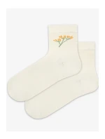 TENKÉ PONOŽKY FARBA 2-6 ROKOV DIEVČATÁ OFF WHITE 24-26