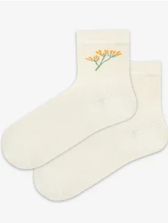 TENKÉ PONOŽKY FARBA 2-6 ROKOV DIEVČATÁ OFF WHITE 24-26