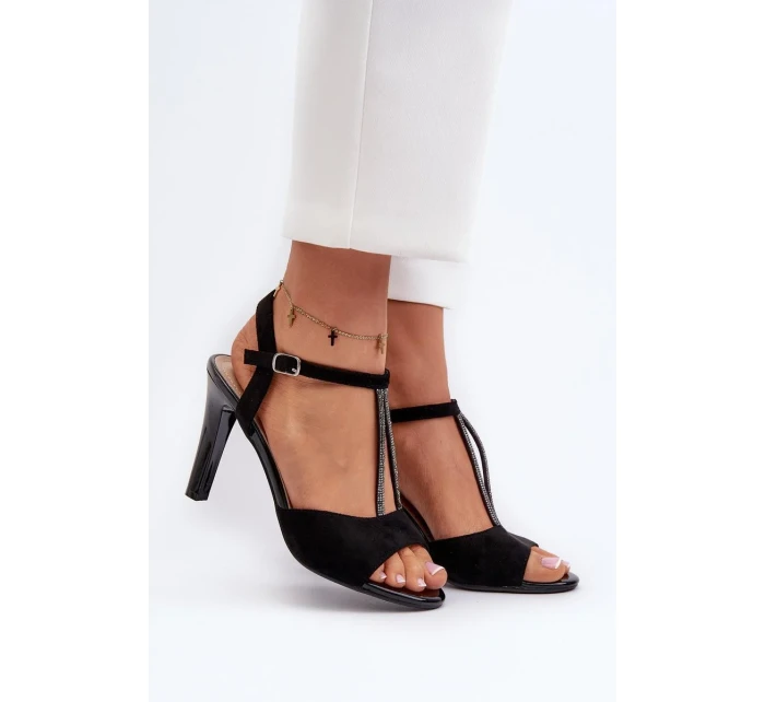 Sandále na podpätku model 197092 Krok vo veľkom štýle