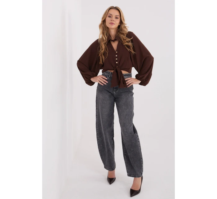 Košeľa s dlhým rukávom model 223171 Taliansko Moda