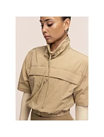 Dámská bunda CASALL Active Short Sleeve Track Jacket, barva písková