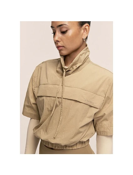 Dámská bunda CASALL Active Short Sleeve Track Jacket, barva písková