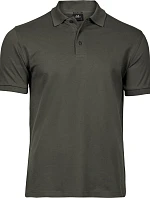 Tee Jays TJ 1405 Pánske luxusné ťažké strečové piqué polo tričko 18.1405 tmavozelené