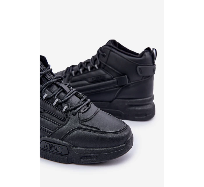 Sneakersy Męskie Ocieplane Big Star OO174587 HI-POLLY SYSTEM Czarne Sneakersy Męskie Ocieplane Big Star OO174587 HI-POLLY SYSTEM Czarne