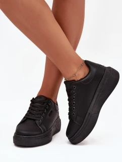 Sneakersy Damskie Na Platformie Big Star SS274244 Czarne