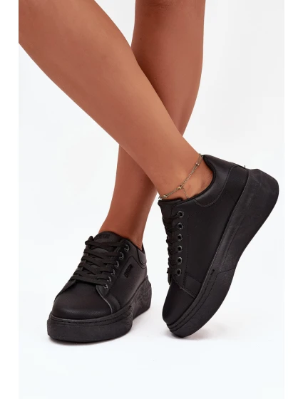 Dámské Tenisky Na Platformě Big Star model 21705695 Černé - Big Star Shoes Dámské Tenisky Na Platformě Big Star model 21705695 Černé - Big Star Shoes