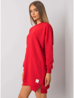 RUE PARIS Dámske červené bavlnené šaty