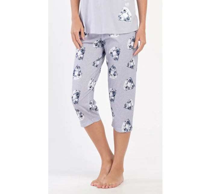 Dámske capri pyžamo Polárny medveď