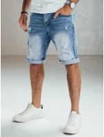 Pánske modré džínsové šortky FashionStreet SX2560 Pánske modré džínsové šortky FashionStreet SX2560