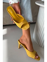 Dámske papuče na tenkom podpätku Yellow Revina