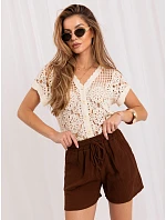 Szorty MI SN model 22224907 brązowy - FPrice Szorty MI SN model 22224907 brązowy - FPrice