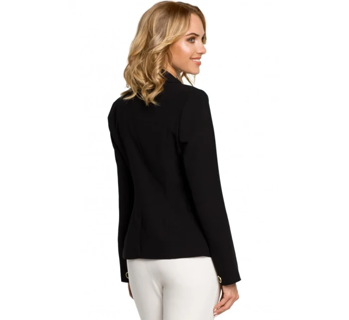 Bunda s límcem a zapínáním na knoflík královská modř model 15101648 - Moe