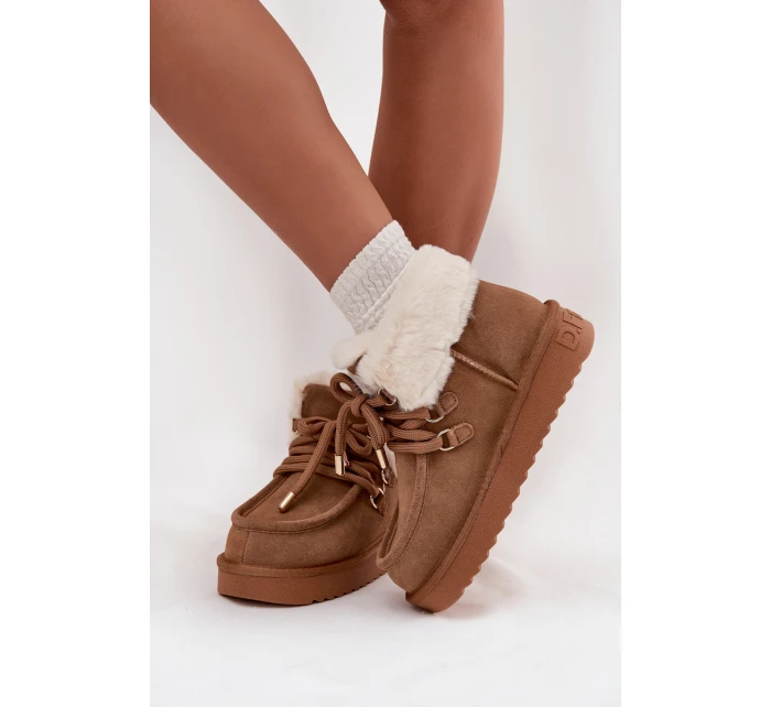 D.Franklin dámske snežnice z prírodného semišu - ťava D.Franklin dámske snežnice z prírodného semišu - ťava