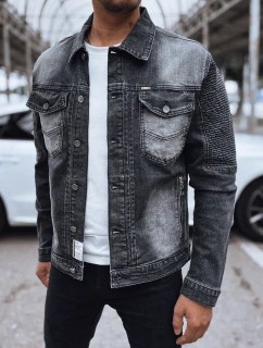 Pánska džínsová bunda čierna FashionStreet TX4719