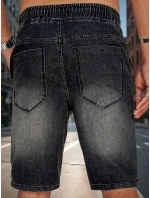 Pánske džínsové šortky čierne FashionStreet SX2500