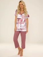 De Lafense 777 Fialové pyžamo M-2XL