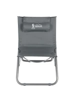 PLÁŽOVÉ SKLADACIE KRESLO ŠEDÉ