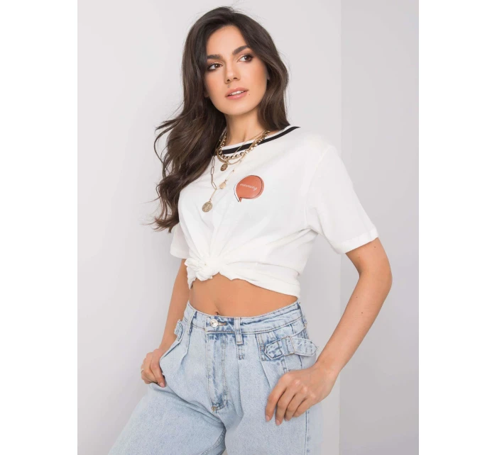 Tričko 217 TS model 15061058 ecru - FPrice Tričko 217 TS model 15061058 ecru - FPrice