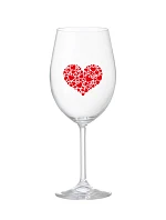 HEART - číry pohár na víno 350 ml