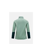 Dámská mikina PEAK PERFORMANCE W Rider Essentials Midlayer Zip Jacket, zelená barva Dámská mikina PEAK PERFORMANCE W Rider Essentials Midlayer Zip Jacket, zelená barva